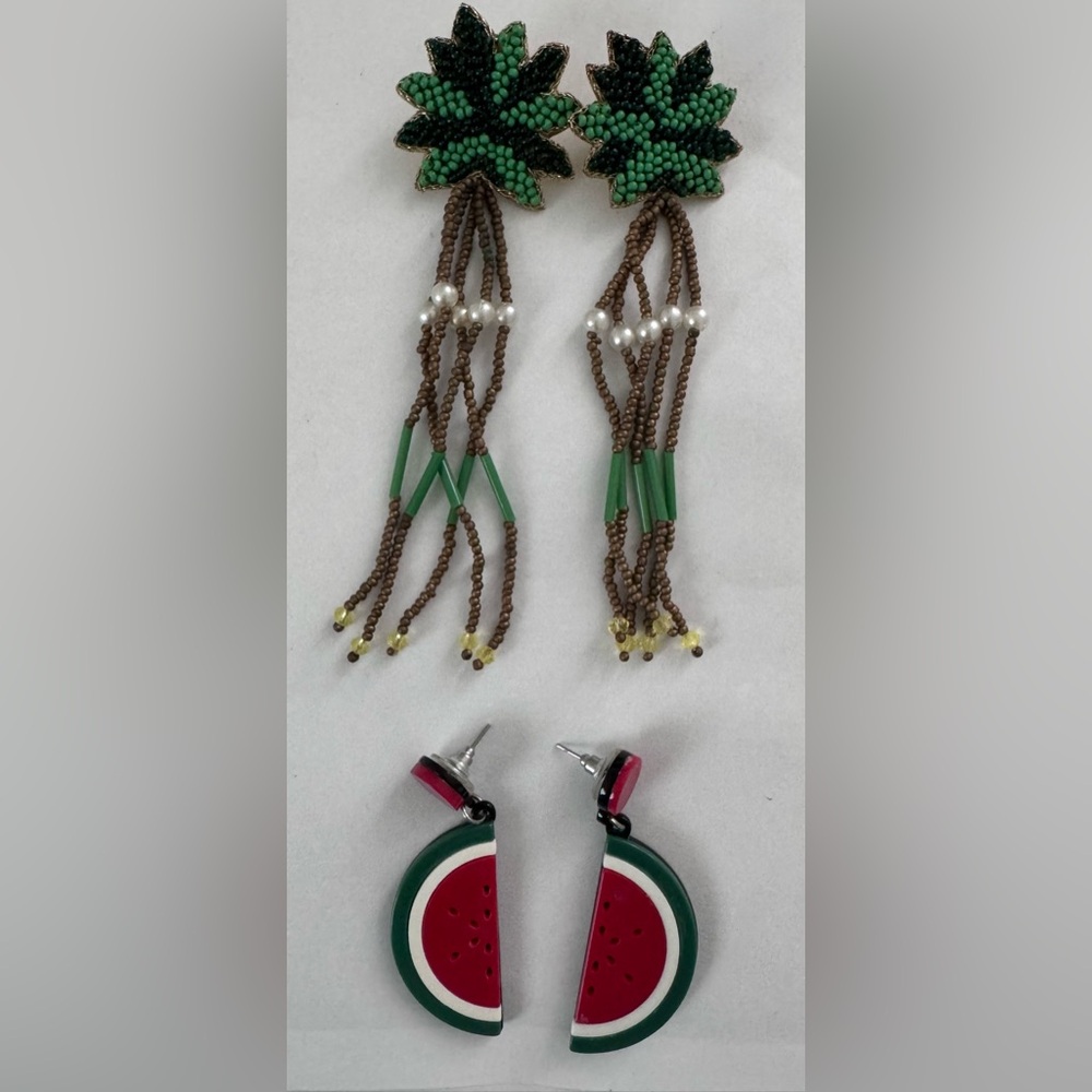 Tropical earrings.